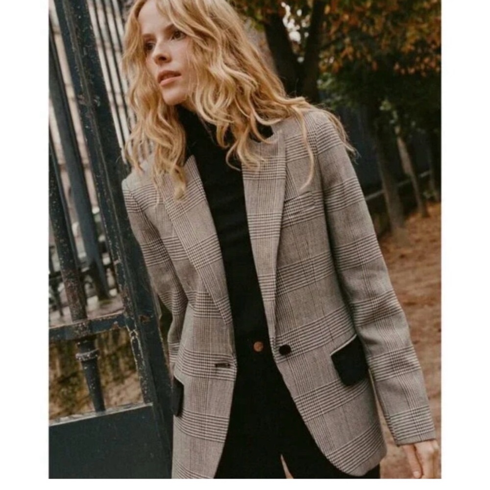 🖤NWOT Doen Heirloom Houndstooth Blazer - L🤍